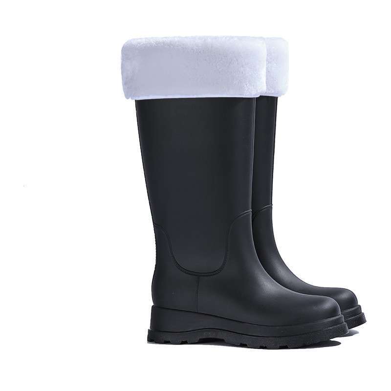 Japonské vysoké holínky dámská móda svrchní oděv protiskluzové, vodotěsné a oděruvzdorné integrované gumové boty kuchyňské dlouhé holínky měkká podrážka
