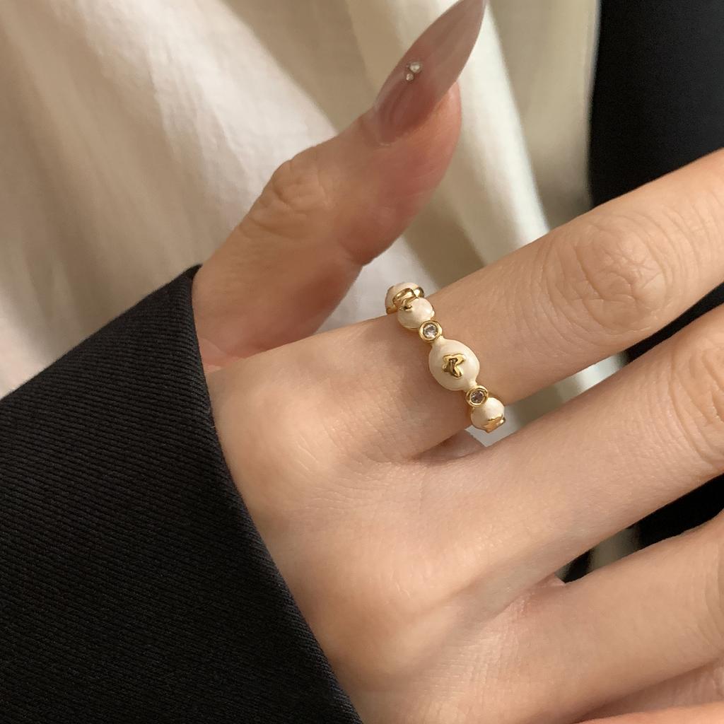 Enamel Drop Glaze Butterfly Ring Gentle Niche Design Temperament Open Index Finger Ring