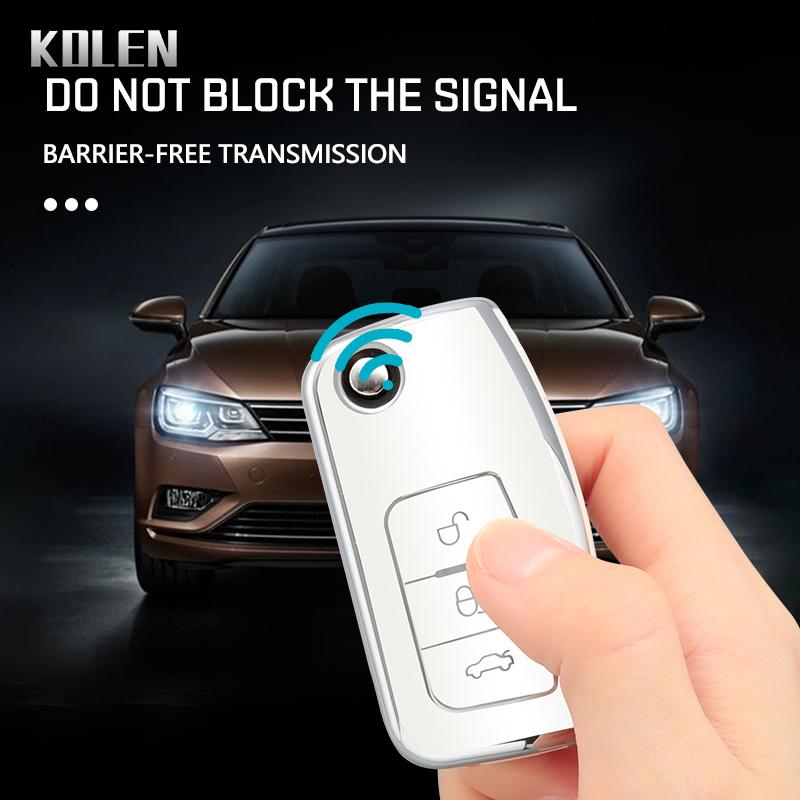 Tpu Car Flip Key Case Cover Shell For Ford Fiesta Focus 2 Mk2 Ecosport Kuga Escape Falcon B-Max C-Max Eco Sport Galaxy Mondeo