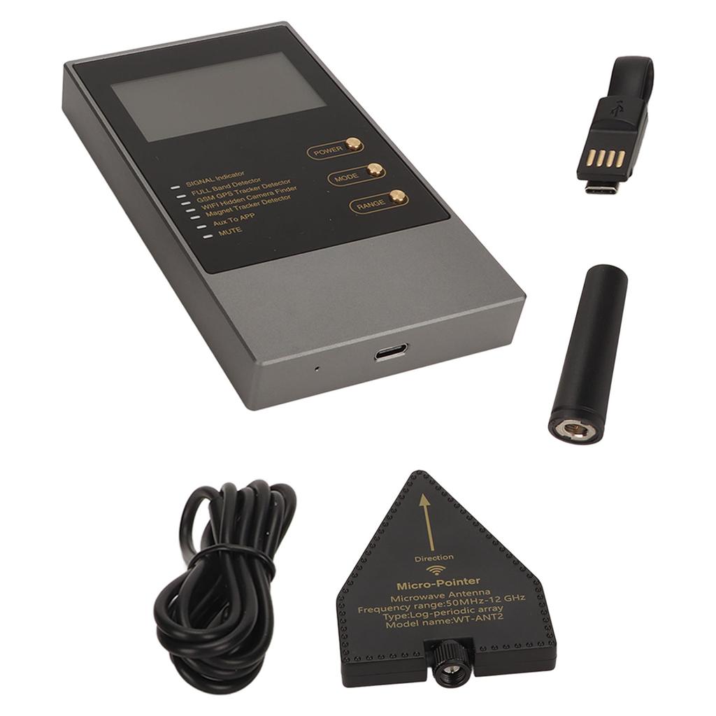Camera Bug Detector Portable 50MHz‑8GHz High Sensitivity Wireless Signal Detector for Hidden Camera