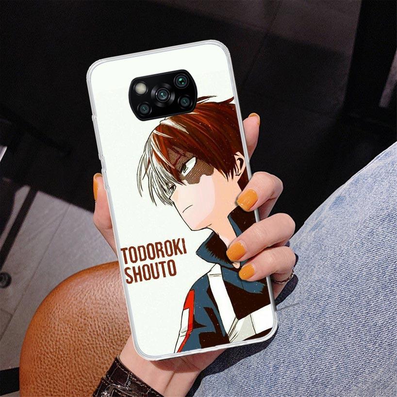 My Hero Todoroki Shoto Phone Case For Xiaomi Poco X7 X6 X5 Pro F7 Ultra Redmi 15C 15 13C 13 12C 12 10 10A 10C 9 9A 9C 9T Cover P