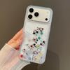 Creative Quicksand Shin-chan Transparent Phone Case for Apple - Mickey & Minnie Compatible