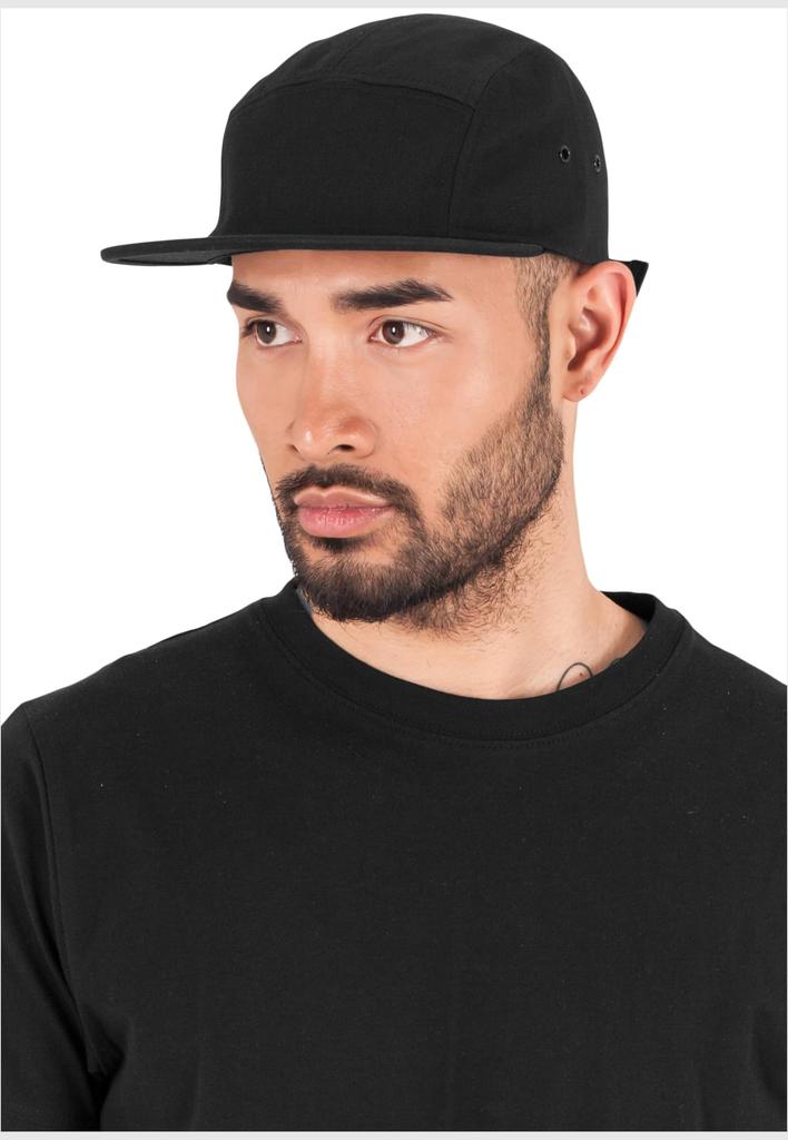 Flexfit Yupoong Classic Jockey Cap 5 Panel Strapback Kappe One Size Black