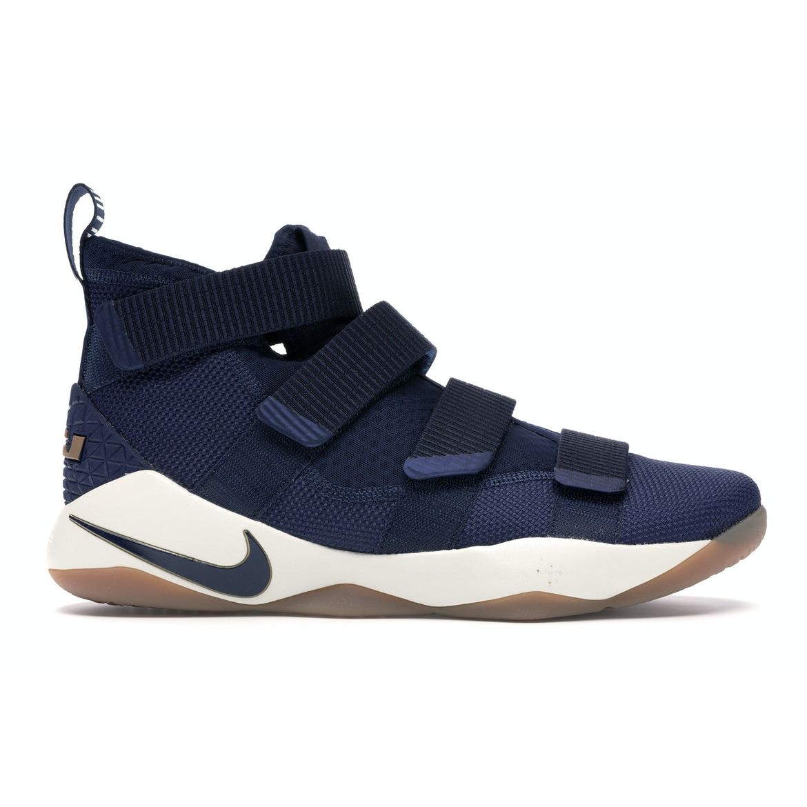 

Мужские кроссовки Nike LeBron Soldier 11 Cavs синий полуночный-темно-синий металлик-золотой 897644-402