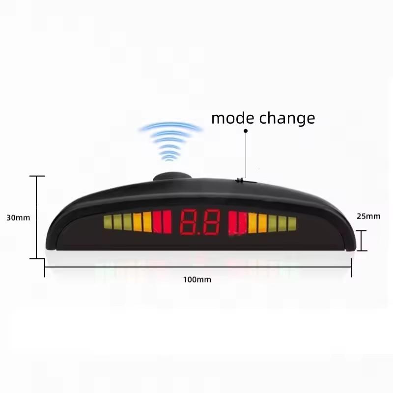 2/4/6/8 Probes LED Parking Sensor System Backlight Parktronic Monitor Display Kit Backup Detector Assistant