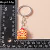Cute Cartoon 3D Food Keychains Hamburg Donut Cookies Cake Key Ring for Men Women Handbag Pendant DIY Jewelry Gifts