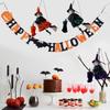 Halloween Multiple Colors Ornaments Hanging Background Wall Polyester Home Garden Sequin Unique Artificial Witch Handmade 3 Styles
