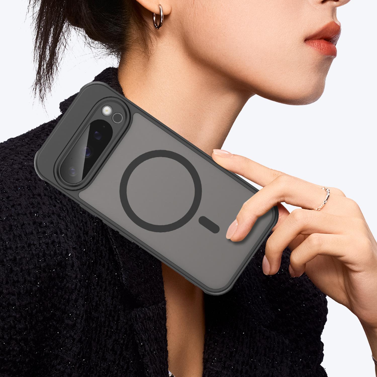 

For Google Pixel 9/9 Pro Case Compatible with MagSafe Anti Drop PC+TPU Phone Cover Purple