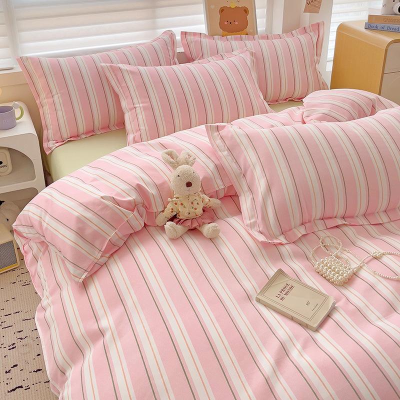 Bed Sheet Bedding Four-piece Set Thickened Brushed Quilt Cover Bed Dormitory Bedding Quilt Cover