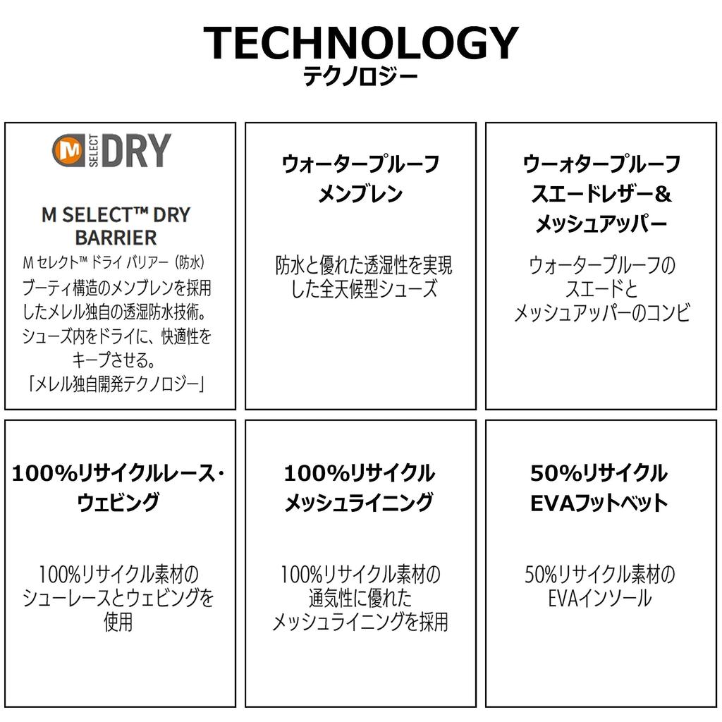 Merrell ACCENTOR 3 WP Herren Wanderschuhe, Schwarz, Größe 27,5 cm, 2E