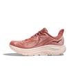 HOKA Clifton 10 Wide Running Size Salmon Pink X Greyish Pink Women's Shoes, 25.0,