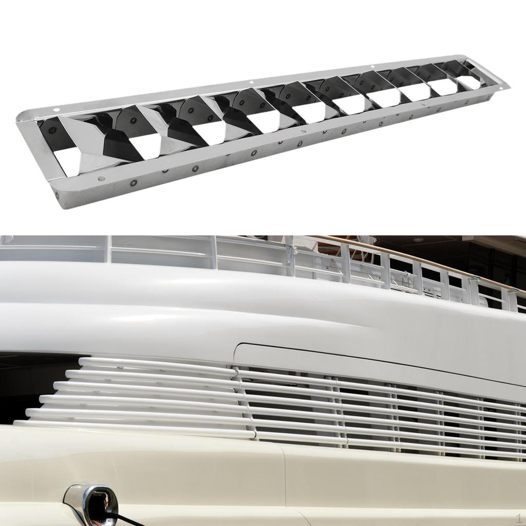 Boat Vent Grille Marine Yacht Cover Polished Finish Repair Parts 10 Slots 304 Stainless Steel