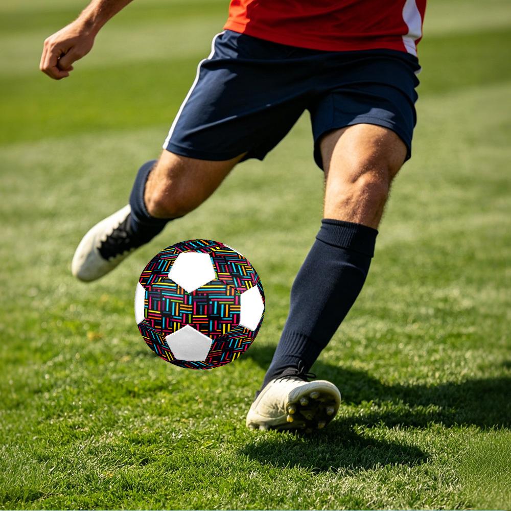 1pc Colorful Lightweight PVC Training Soccer Ball, Size 5, Suitable for Indoor and Outdoor TrainingGift y60382