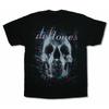 Terrifying Deftones Skull T-shirt for Men Harajuku Gothic Black T-shirt Summer Men's Street Retro Loose T-shirt