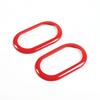Fits for Smart Fortwo 2016-2021 Interior Door Handle Bowl Trim Frame Red ABS