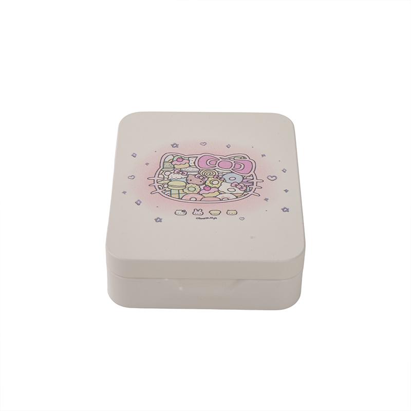 

Мультяшный железный ящик для хранения, милый бант, жестяная коробка, монетница, серьги, наушники, ювелирные изделия, настольный кейс для хранения, органайзер