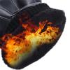 Herren PU-Lederhandschuhe Dicke Samt Motorrad Vollfinger-Fäustlinge Outdoor