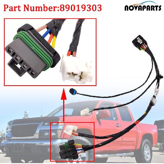 A/C Heater Blower Motor Wiring Harness for 2004-2012 Chevrolet Chevy Colorado GMC Canyon 89019303 89019124 97287182