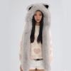 Thicken Warm Scarf Hat Lovely Foxs Ears Women Hat Outdoor Earflap Children Hat for Winter Warmth and Fashionable Look