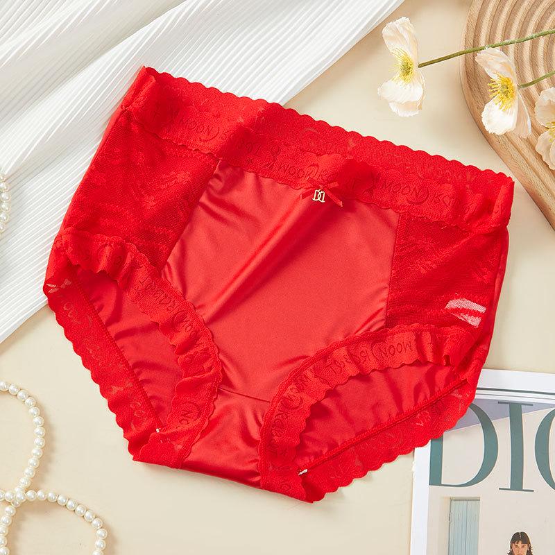 9081 Γυναικείες Αόρατες Αναπνέουσες Δαντελένιες Κιλότες που Ανασηκώνουν τους Γλουτούς - Ψηλόμεσες, Μεγάλα Μεγέθη, Μεταξωτές σαν Πάγος