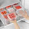 2 pezzi Scatola Portaoggetti Frigorifero Organizzatore Frigo Contenitore per Alimenti Carne Frutta Verdura Scatola Fresca Sigillata con Coperchio Accessori Cucina
