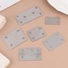 10Pcs Straight Four Hole Fixed Angle Bracket Stainless Steel Right Angle Bracket Furniture Fasteners Wood Shelves Cbinets