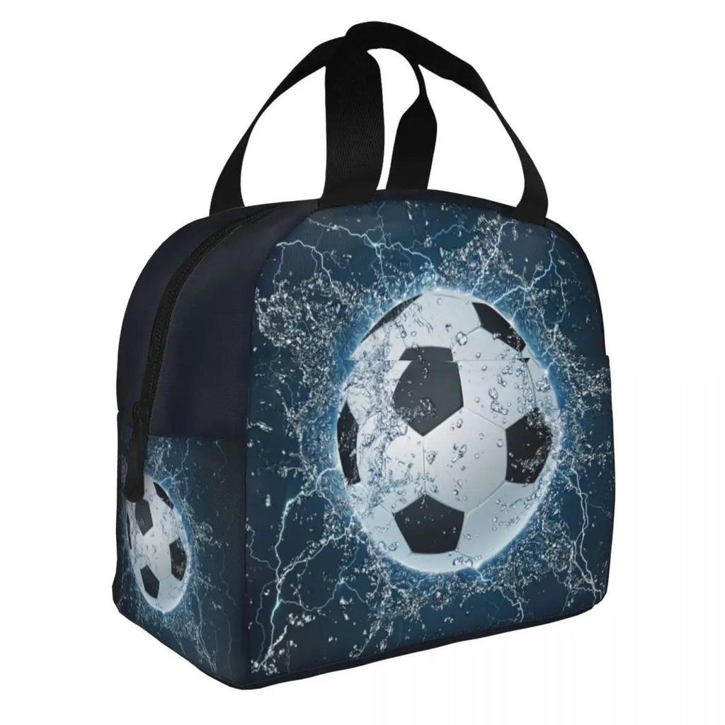 Cristiano Ronaldo World Cup Insulated Lunch Bag - Cartoon Bento Design, Oxford Cloth, Perfect for Campus and Office