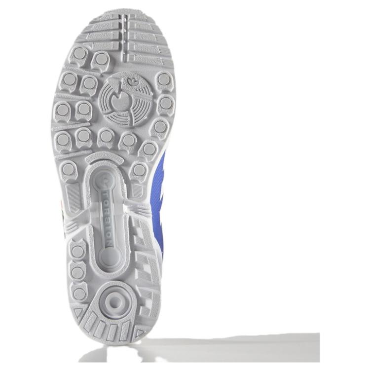 Adidas Originals ZX Flux Comfortable Durable Non-Slip Wear-Resistant Low-Top Casual Running Shoes Women Sneaker Blue White S75697