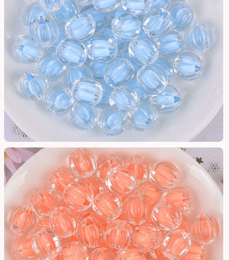 Acrylic Pumpkin Beads: 10mm Loose Beads for DIY Bracelets - New 2024 Style