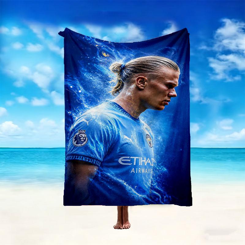 Erling Haaland Blanket Lightweight Print Throw Blanket For Couch, Bed, Car, A Heartfelt Gift for Your Family and Friends