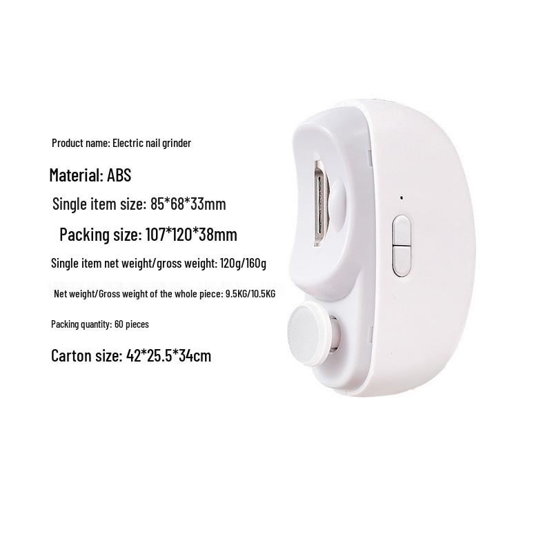 Automatic Electric Nail Clipper & Grinder: Safe for Elderly, Children, and Adults - Anti-Pinch Design