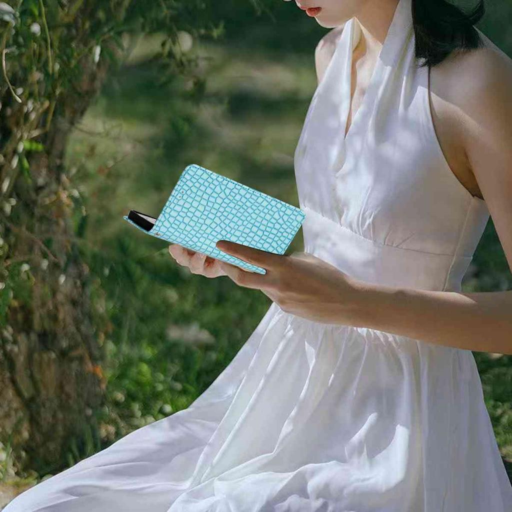 Krokodil-Mode-Handyhülle für Xiaomi Redmi Serie. Redmi Note 14/Note 12/13C/14C/Xiaomi 14T..., Geldbörse aus Kunstleder mit Kartenfächern & stoßfest