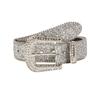 Beads Bordered Rhinestone Waistband Y2K Women PU Belt Fashion Shiny Wide Belt  Ornament