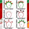 Glittering Powder Christmas Headband Festival Props Hairhoop for Family Gathering Holiday Celebration Props Headpiece
