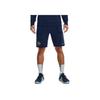 Under Armour Solid Logo Drawstring Straight Leg Sports Shorts Men Shorts Dark-Blue 1370454-408