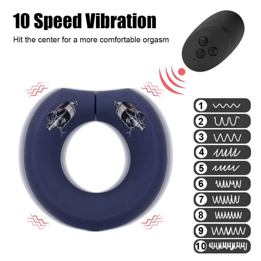 Free Size Ring Cockring Vibrators for Men Glans Exerciser Medical Cock Enlargement Delay Ejaculation Trainer Sex Toys Erotic Set