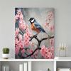 Frame Diy Painting By Numbers For Adults Kits Bird And Flowers Handpainted Acrylic Paint With Numbers For Home Decors 40x50cm