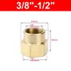Hex Shape Brass Pipe Fitting BSP Female Thread Hose Adapter Durable Hex Coupling Connector