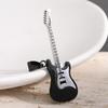 New Style Stainless Steel Guitar Pendant Necklace, Two-Tone Electroplated, 52MM Fashion Accessory.