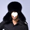 Winter imitation leather men's train head hat thickened warm middle and old ear protection and cold protection hat