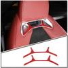 Red Real Carbon Fiber Rear Seat Back Frame Trim For Toyota Supra A90 -2024