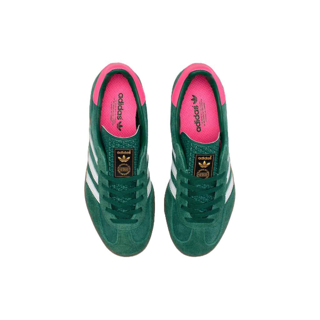 adidas Gazelle Indoor Collegiate Yeşil Pembe Bayan Spor Ayakkabı-Beyaz Lucid-Pembe IG5929