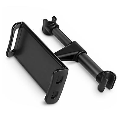 Car Headrest Mount 360 Degrees  Rotating Tablet Phone Holder Backseat BracketBlack