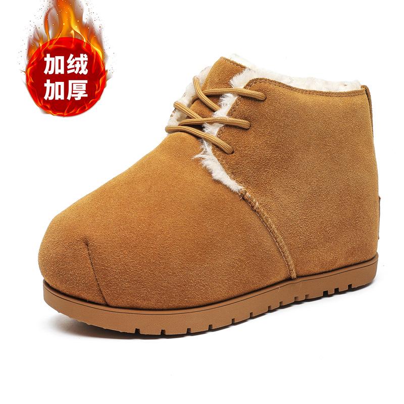 3550 Brot Schneestiefel Herren und Damen Paar Nischendesign Samt verdickte Brotschuhe Mickey großer Kopf Baumwollschuhe