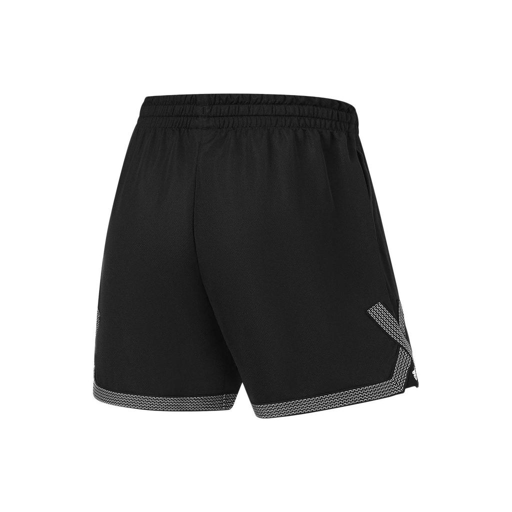 Li Ning X Mister Cartoon Collaboration Badfive Letter Print Competition Basketball Shorts Men Shorts Black AAPT613-2