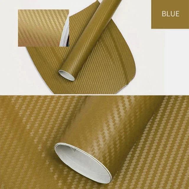 3D Carbon Fiber Vinyl Film 127X30cm Car Stickers Waterproof Car Styling Wrap Auto Vehicle Detailing Car Motorcycle Accessories
