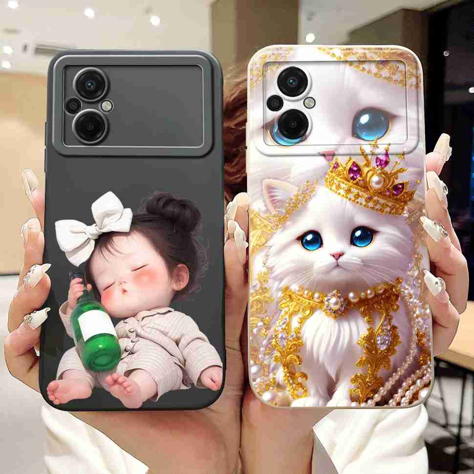 For Xiaomi Poco M5 4G Case Fashion Painting Flower Soft Silicone Back Cover For Xiaomi PocoM5 POCO M5 4G Shockproof Phone Cases