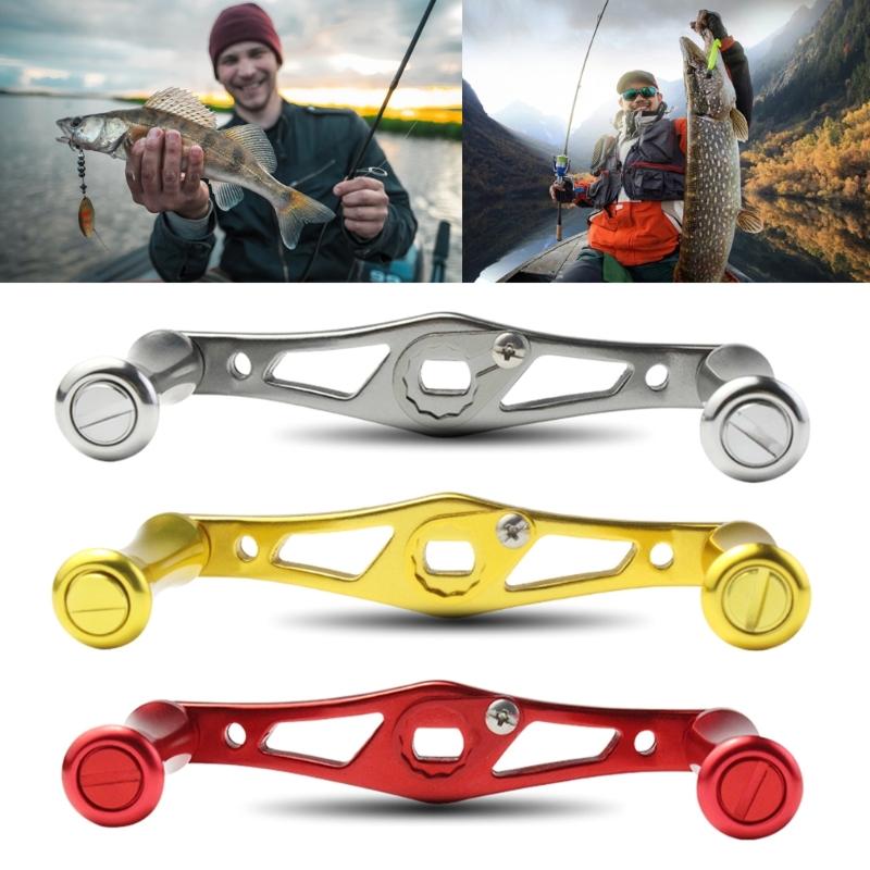 Fishing Reel Handle Knob Grip Replacements Assembly Part Double Handle Arm Fishing Reel Handle Baitcasting Reel Handle