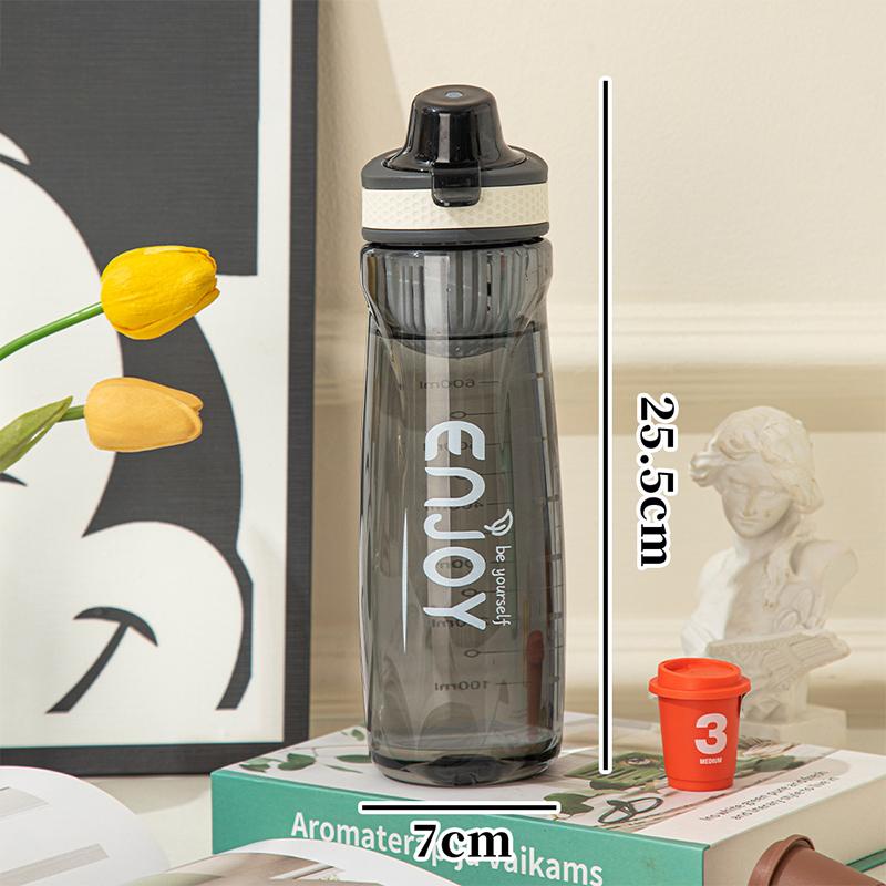 Sticlă de apă din plastic pentru băut, portabilă, sport, cană pentru ceai, cafea, ustensile de bucătărie, sticlă de apă pentru copii pentru școală