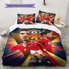 Σετ Κουβέρτας Κρεβατοκάμαρας CR7 Κάλυμμα Κουβέρτας Μαξιλαροθήκη Διακόσμηση Σπιτιού Δώρο Γενεθλίων (1 * παπλωματοθήκη + 2 * μαξιλαροθήκη, χωρίς πυρήνα)